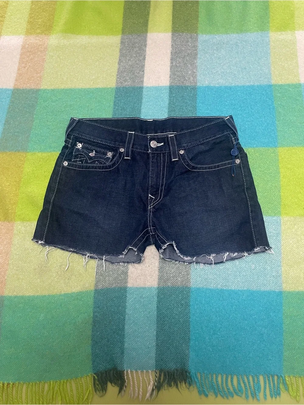 True Religion cut off denim shorts #denim #summer